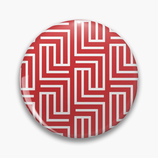 Item preview, Red and White Tessellation Line Pattern Pairs Coloro 2022 Popular Color Red Glow 013-43-37 designed and sold by ColorOfTheYears.