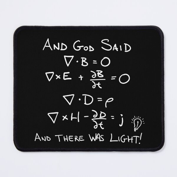 Item preview, Maxwells Equations and God Said There Was Light designed and sold by HappyLlama3000.
