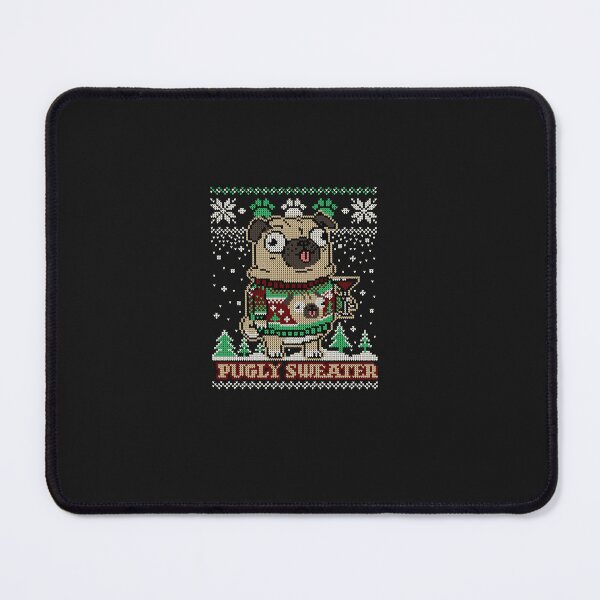 Item preview, Pugly Christmas Sweater Pug Merry Pugmas Dog Lover Long Sleeve T-Shirt designed and sold by PeggyAurin.