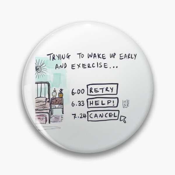 Item preview, Trying to wake up early and exercise but it’s a struggle designed and sold by Nancie-Lane.
