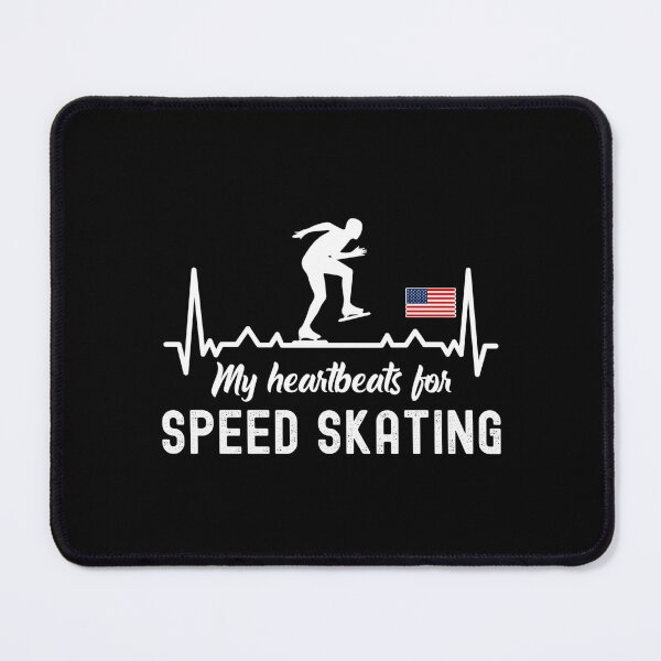 Item preview, My Heartbeats For Speed Skating, Speed Skating Fan designed and sold by SportyDogShop.