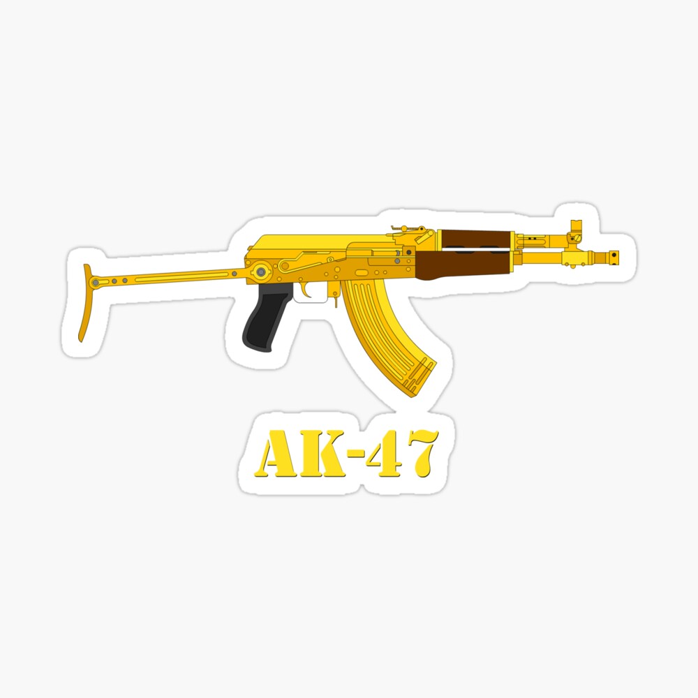 Ak 47 Firearms Ak47 Golden Weapons Rifle Air Pistol Automatic Canvas Print By Tajik Redbubble