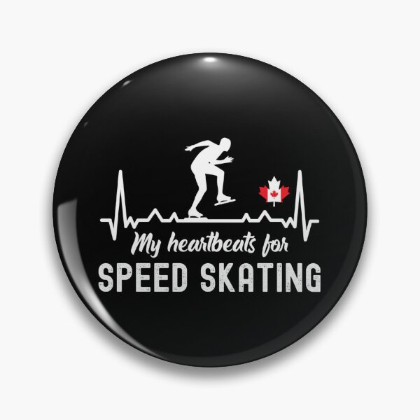 Item preview, My Heartbeats For Speed Skating, Speed Skating Fan designed and sold by SportyDogShop.