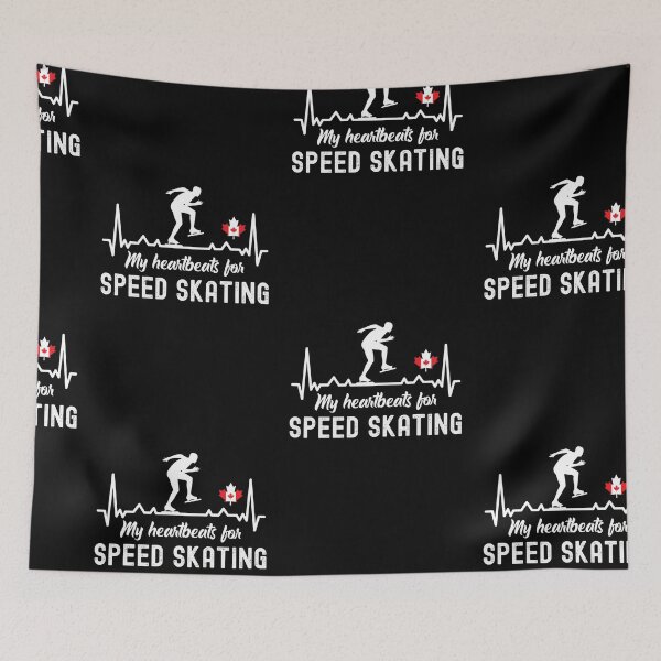 Item preview, My Heartbeats For Speed Skating, Speed Skating Fan designed and sold by SportyDogShop.
