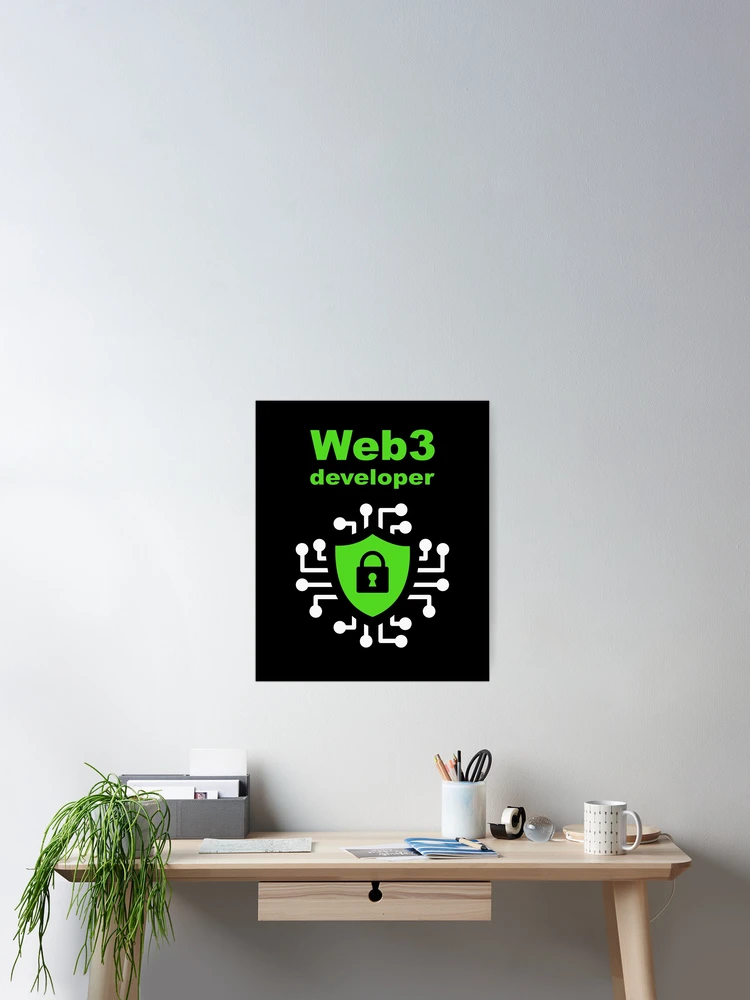 Thumbnail 2 of 3, Poster, Web3 Developer, Blockchain Developer, Cryptocurrency, Software Engineer, Computer Science, Fullstack Developer, Programming Humor, Dark designed and sold by Max-Wear.