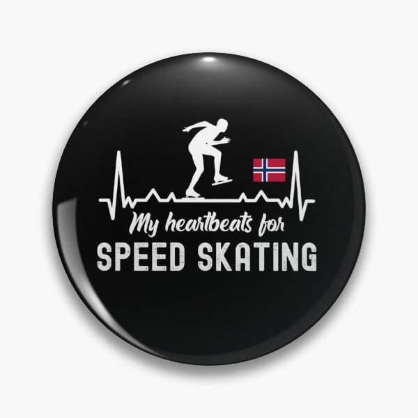 Item preview, My Heartbeats For Speed Skating, Speed Skating Fan designed and sold by SportyDogShop.