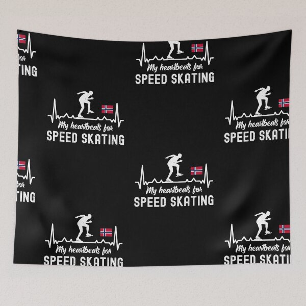 Item preview, My Heartbeats For Speed Skating, Speed Skating Fan designed and sold by SportyDogShop.