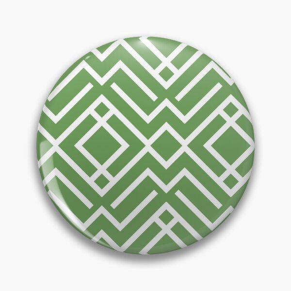 Item preview, Green and White Chevron Diamond Pattern Pairs Coloro 2022 Popular Color Seaweed Green 062-55-25 designed and sold by ColorOfTheYears.