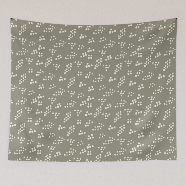 Item preview, gelb green polka dot designed and sold by sewproject.