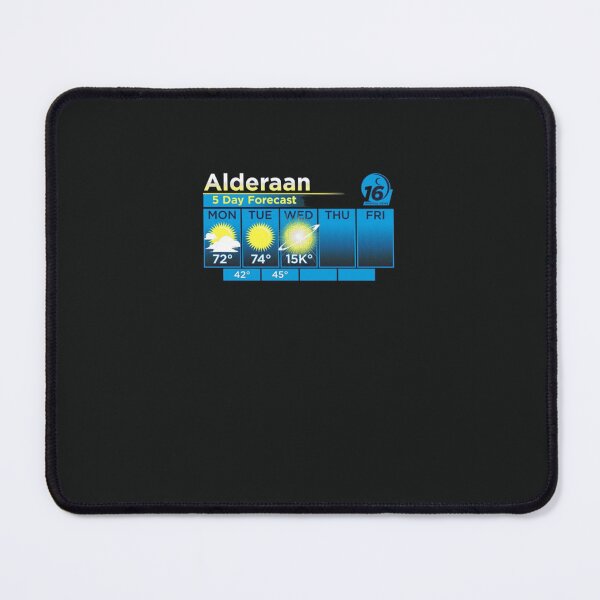 Item preview, ALDERAAN 5 DAY FORECAST Classic T-Shirt designed and sold by ValentinSigulla.