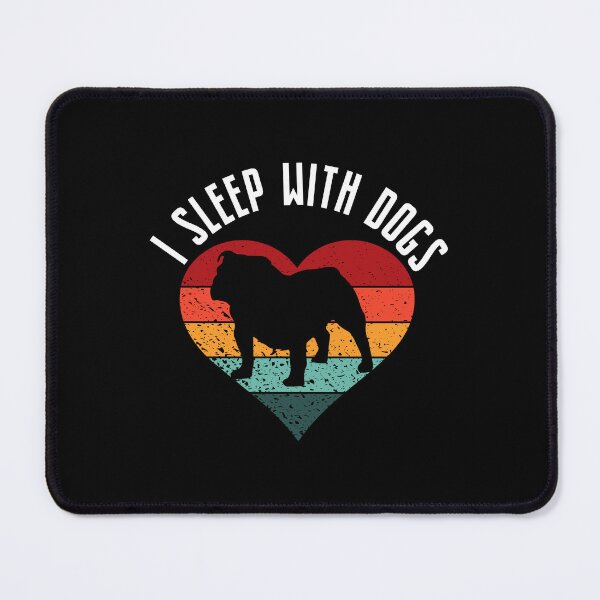 Item preview, Vintage Sunset I Sleep With Dogs Gift for Dog Lovers Pet, Bulldog Gifts designed and sold by OUSSAMAVIP.