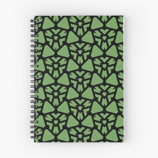 Item preview, Black and Green Shield Shape Tile Pattern Pairs Coloro 2022 Popular Color Seaweed Green 062-55-25 designed and sold by ColorOfTheYears.
