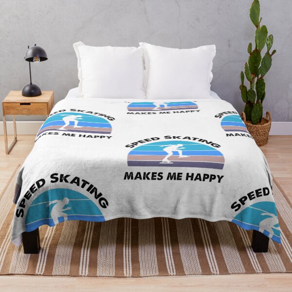 Item preview, Speed Skating Makes Me Happy, Speed Skating Fan designed and sold by SportyDogShop.