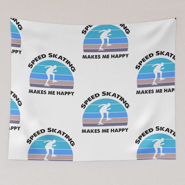 Item preview, Speed Skating Makes Me Happy, Speed Skating Fan designed and sold by SportyDogShop.
