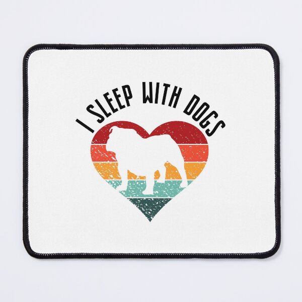 Item preview, Retro Sunset I Sleep With Dogs Gift for Dog Lovers Pet, Bulldog Gifts designed and sold by OUSSAMAVIP.