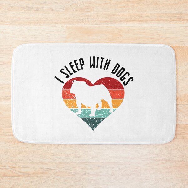Item preview, Retro Sunset I Sleep With Dogs Gift for Dog Lovers Pet, Bulldog Gifts designed and sold by OUSSAMAVIP.
