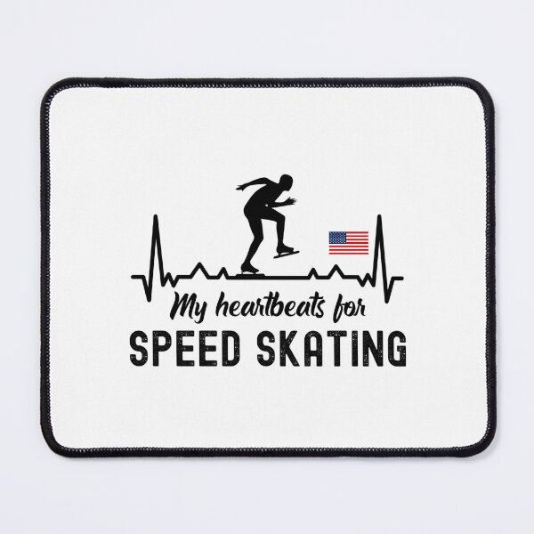 Item preview, My Heartbeats For Speed Skating, Speed Skating Fan designed and sold by SportyDogShop.