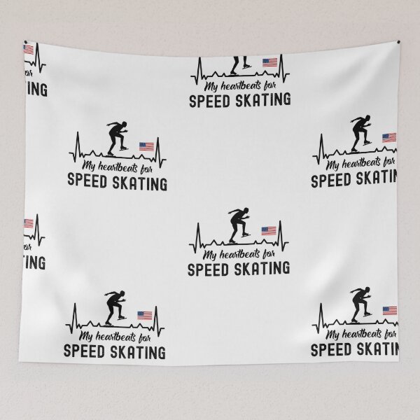 Item preview, My Heartbeats For Speed Skating, Speed Skating Fan designed and sold by SportyDogShop.
