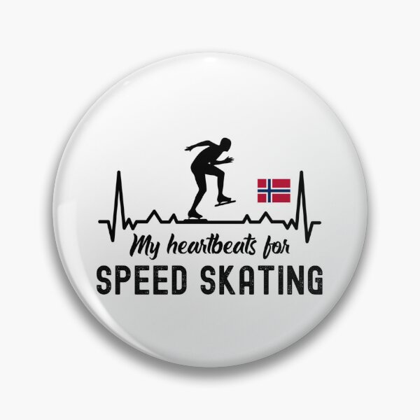 Item preview, My Heartbeats For Speed Skating, Speed Skating Fan designed and sold by SportyDogShop.