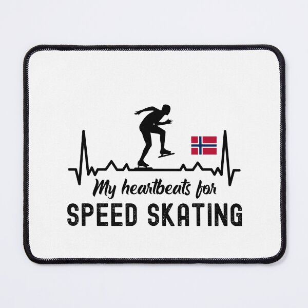 Item preview, My Heartbeats For Speed Skating, Speed Skating Fan designed and sold by SportyDogShop.