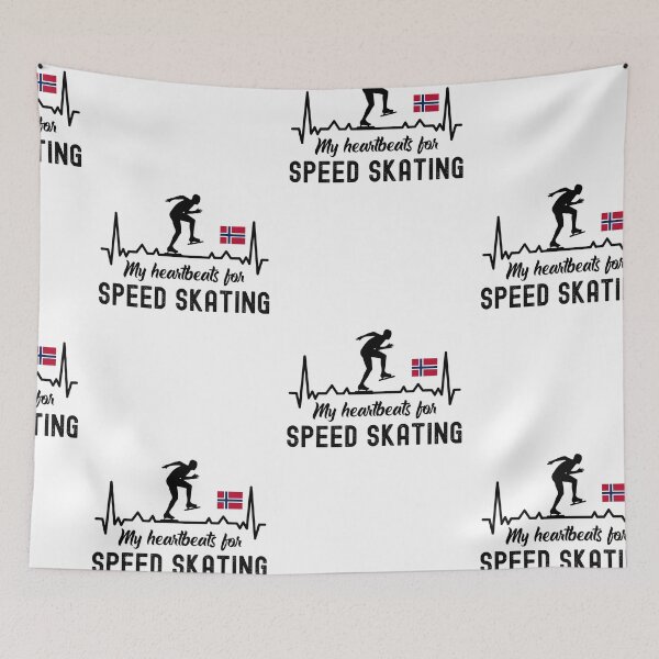 Item preview, My Heartbeats For Speed Skating, Speed Skating Fan designed and sold by SportyDogShop.