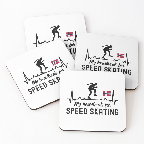 Item preview, My Heartbeats For Speed Skating, Speed Skating Fan designed and sold by SportyDogShop.