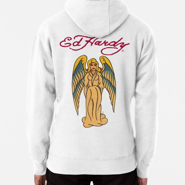 トップス SCULPTOR Ed Hardy Angel Hoodie Sculptor X Ed Hardy] Angel Hoodie White