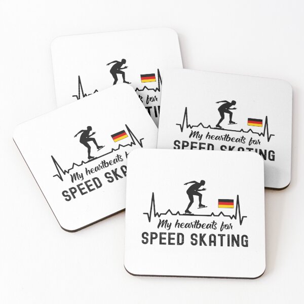 Item preview, My Heartbeats For Speed Skating, Speed Skating Fan designed and sold by SportyDogShop.