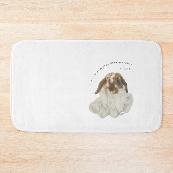 Item preview, Cute fluffy bunny| Proverbs 18:24 designed and sold by NathBros.