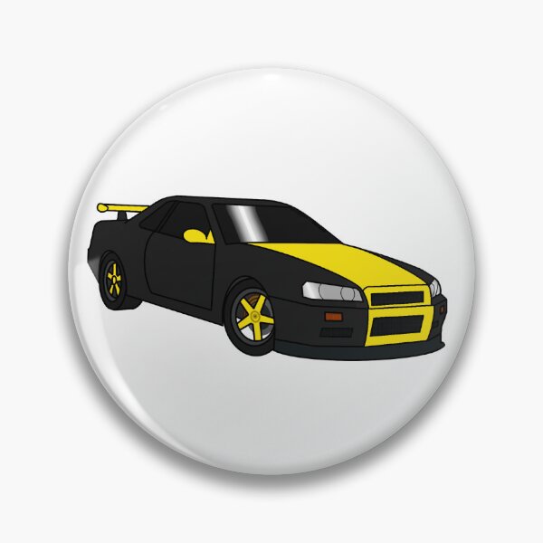 Artikelvorschau, Skyline Street Car Schwarz/Gelb entworfen und verkauft von Sparky-Art.