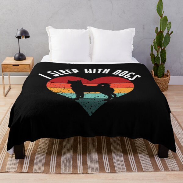 Item preview, Vintage Sunset I Sleep With Dogs Gift for Dog Lovers Pet, Husky Gifts designed and sold by OUSSAMAVIP.
