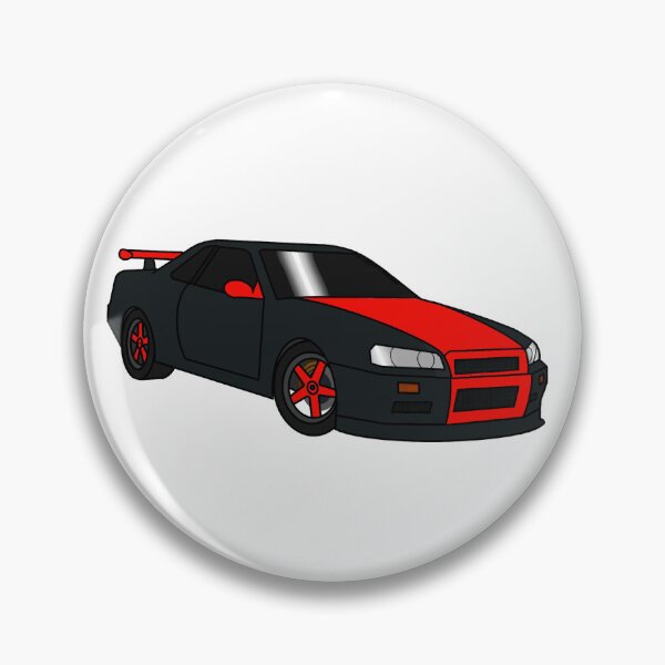 Artikelvorschau, Skyline Street Car Schwarz/Rot entworfen und verkauft von Sparky-Art.