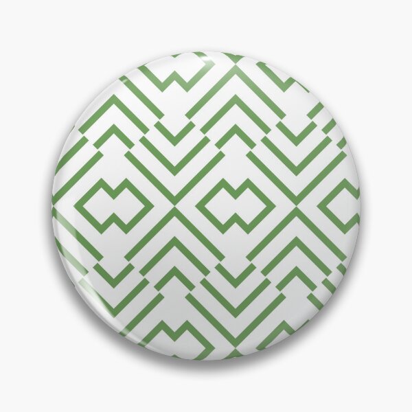 Item preview, Green and White Abstract Shape Pattern Pairs Coloro 2022 Popular Color Seaweed Green 062-55-25 designed and sold by ColorOfTheYears.