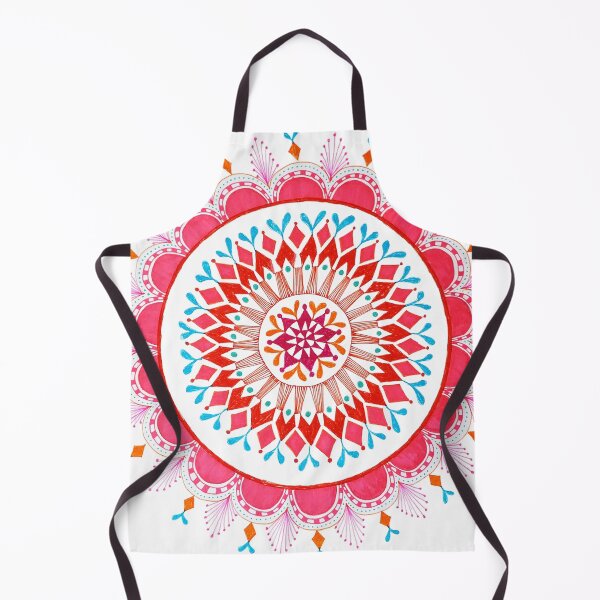 Item preview, warm colour floral mandala designed and sold by Yanwun.
