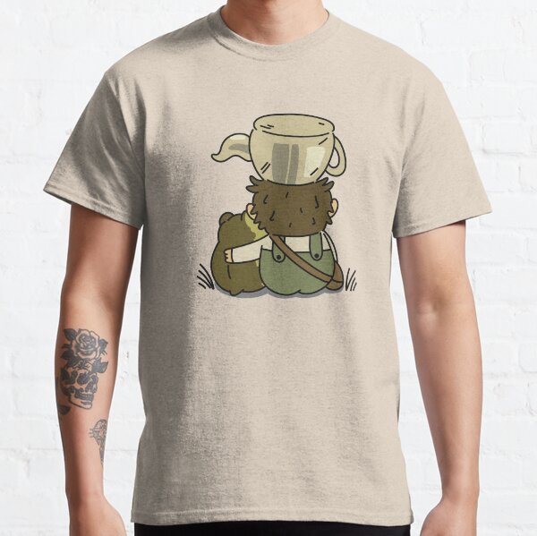 Greg et la grenouille - sur le mur du jardin T-shirt classique