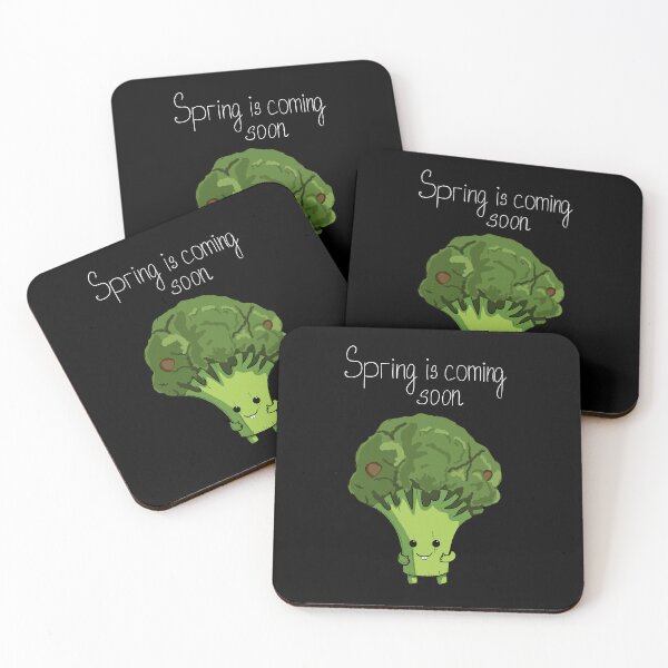 Item preview, Spring Is Coming Soon Cute Little Broccoli designed and sold by BigFatMistake.