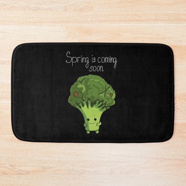 Item preview, Spring Is Coming Soon Cute Little Broccoli designed and sold by BigFatMistake.