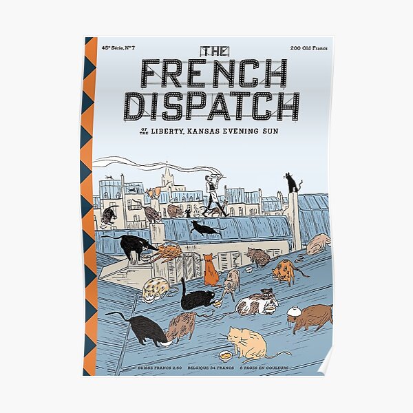 Cats Fat - The French Dispatch Poster