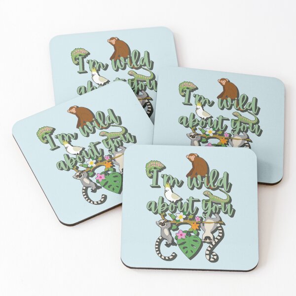 Item preview, I'm Wild About You, Fun Jungle Animal Design designed and sold by TrulyEpoque.