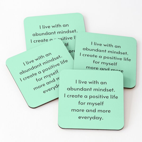 Item preview, I Live With An Abundant Mindset - Manifest Abundance designed and sold by Manifest-Life.