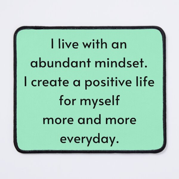 Item preview, I Live With An Abundant Mindset - Manifest Abundance designed and sold by Manifest-Life.