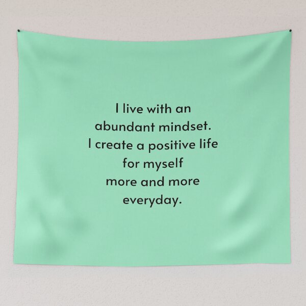 Item preview, I Live With An Abundant Mindset - Manifest Abundance designed and sold by Manifest-Life.