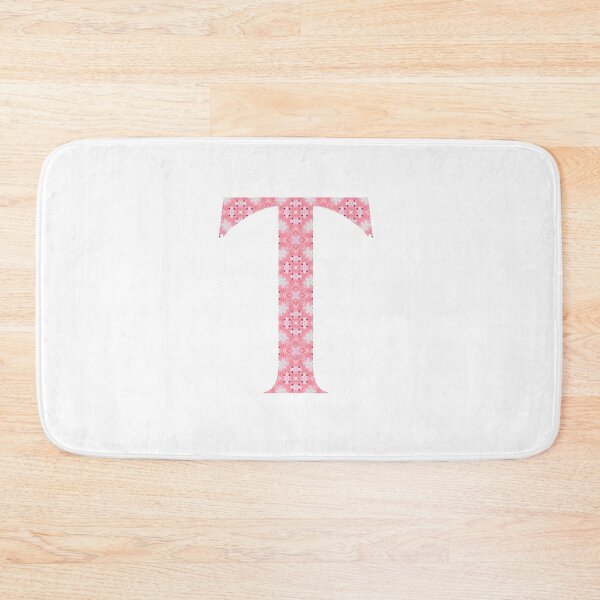Item preview, "T" Pink Monogram designed and sold by JadeRiverImages.