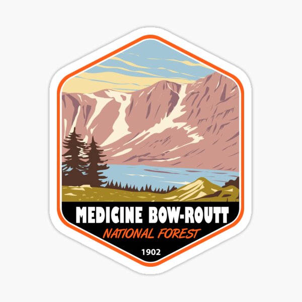 Item preview, Medicine Bow - Routt National Forest Badge designed and sold by KrisSidDesigns.