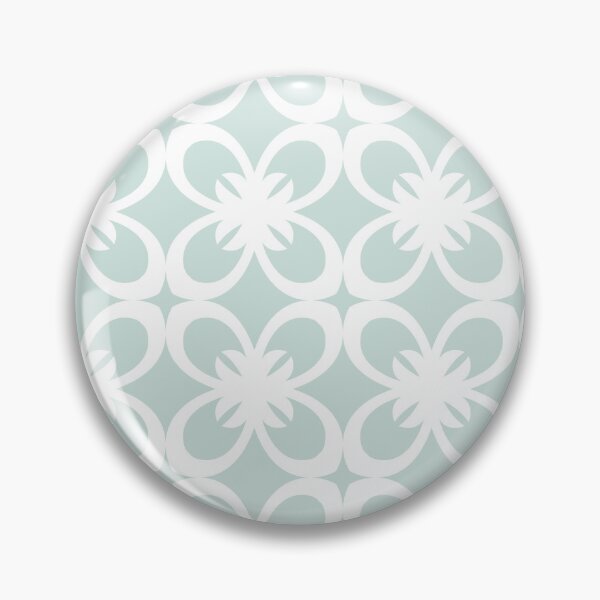 Item preview, Pastel Blue and White Floral Flower Pattern - Coloro 2022 Popular Color Pure Water 088-88-09 designed and sold by ColorOfTheYears.