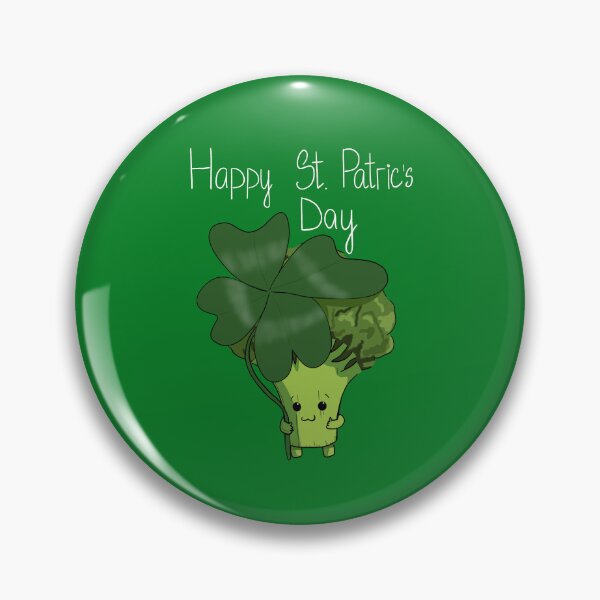 Item preview, Happy St. Patric's Day Cute Broccoli Art designed and sold by BigFatMistake.