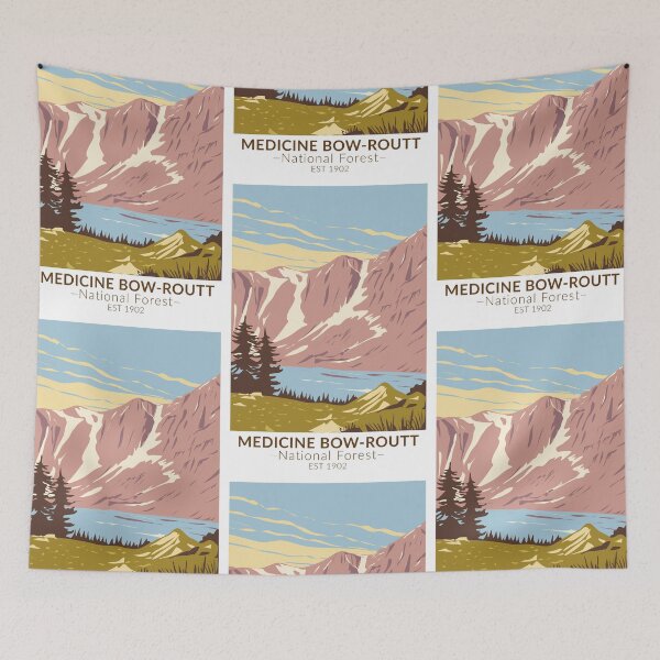 Item preview, Medicine Bow - Routt National Forest Vintage designed and sold by KrisSidDesigns.