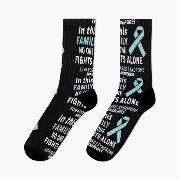 Item preview, In This Family Nobody Fights Alone Edward's Syndrome Trisomy 18 designed and sold by Color-Sparkle.