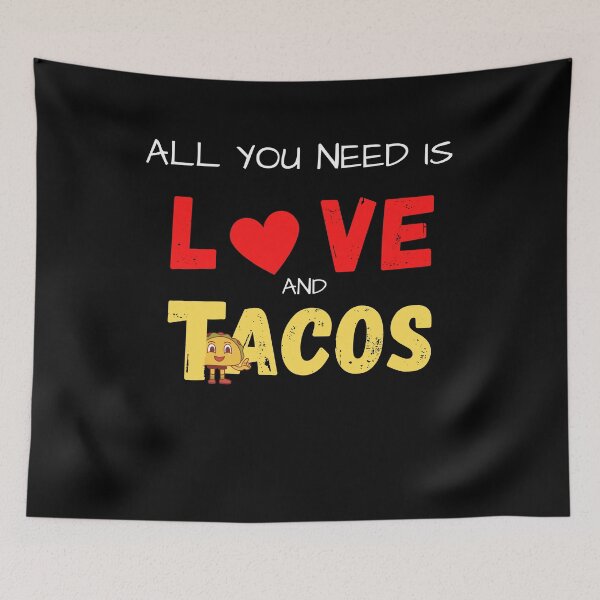 Item preview, Funny All I Need love and tacos with cheese  All I Need love and tacos with cheese Funny Vintage cute taco Funny Valentines day for Girl friend designed and sold by bushra-tees.