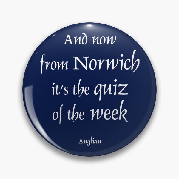 Artikelvorschau, Und jetzt aus Norwich ist es das Quiz der Woche entworfen und verkauft von ANORAKATTIC.